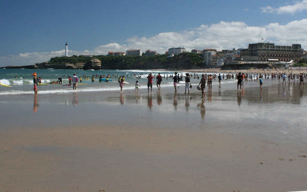 Пляж в Биаррице, Франция. Фото 8 – фотографии Франции