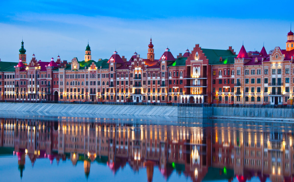 Набережная Брюгге в Йошкар-Оле, Марий Эл. Фото 7 – фотографии России