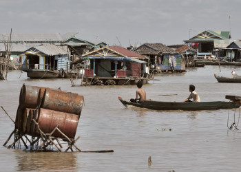 Дома на озере Тонлесап, Камбоджа. Фото 8 – фотографии Камбоджи