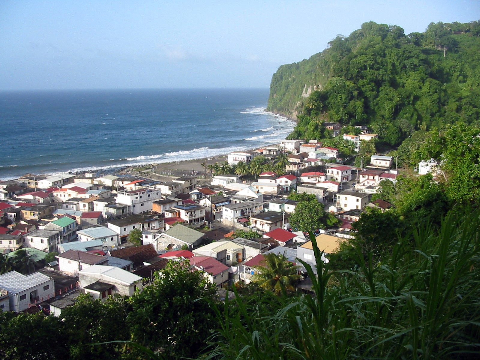 Вид на Гран'Ривьер – фотографии Мартиники
