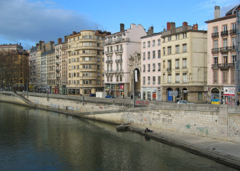 Набережная в Лионе, Франция. Фото 3 – фотографии Франции