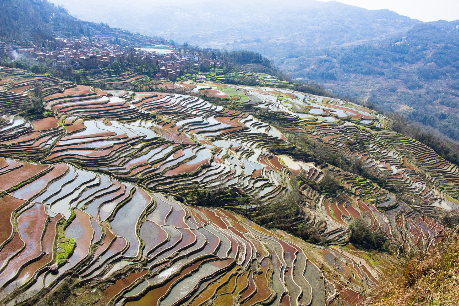 Рисовые террасы Хунхэ-Хани 15 – фотографии Китая