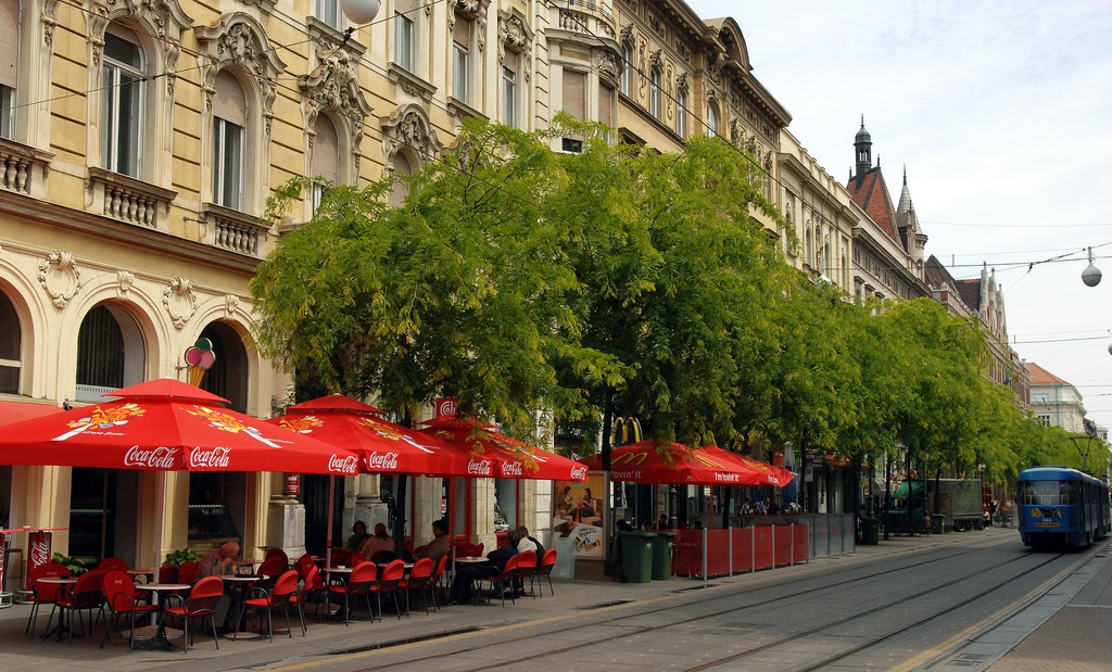 Улица в Загребе, Хорватия. Фото 42 – фотографии Хорватии