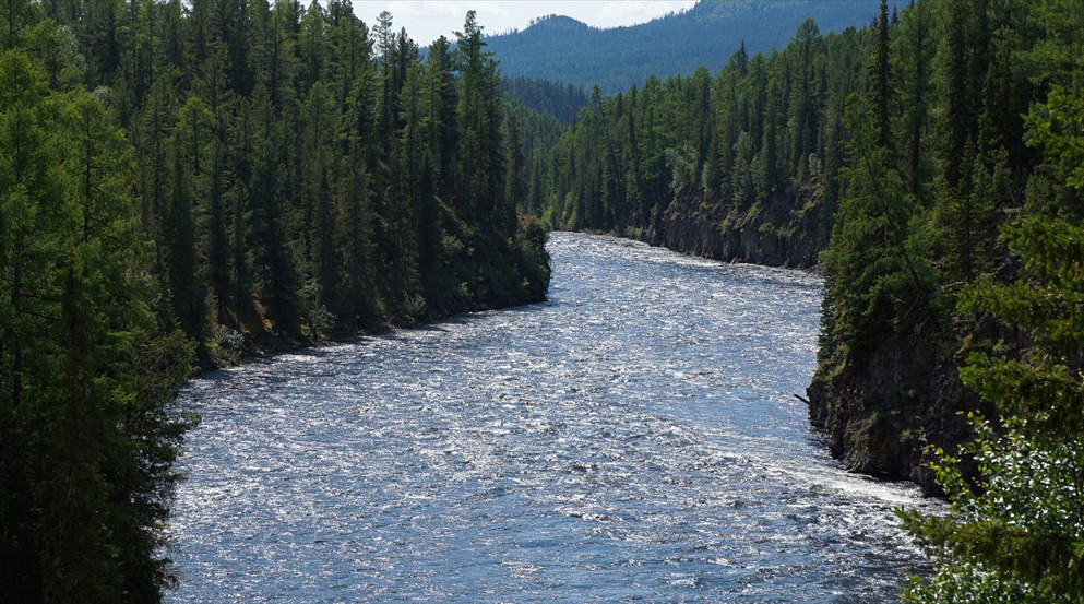 Река Хамсара или Хам-Сыра, Тыва – фотографии России