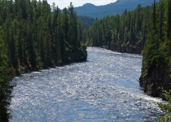 Река Хамсара или Хам-Сыра, Тыва – фотографии России