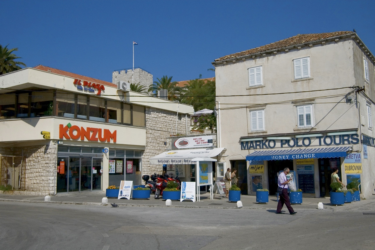 Магазины в Корчула, Хорватия – фотографии Хорватии