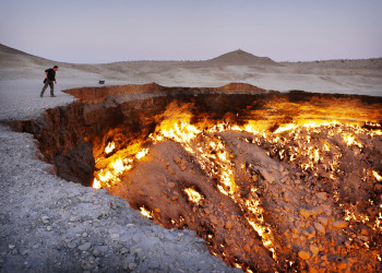 Газовая дыра Дарваза (Derweze) – фотографии Туркменистана