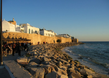 Кафе на набережной, Северный тунис – фотографии Туниса