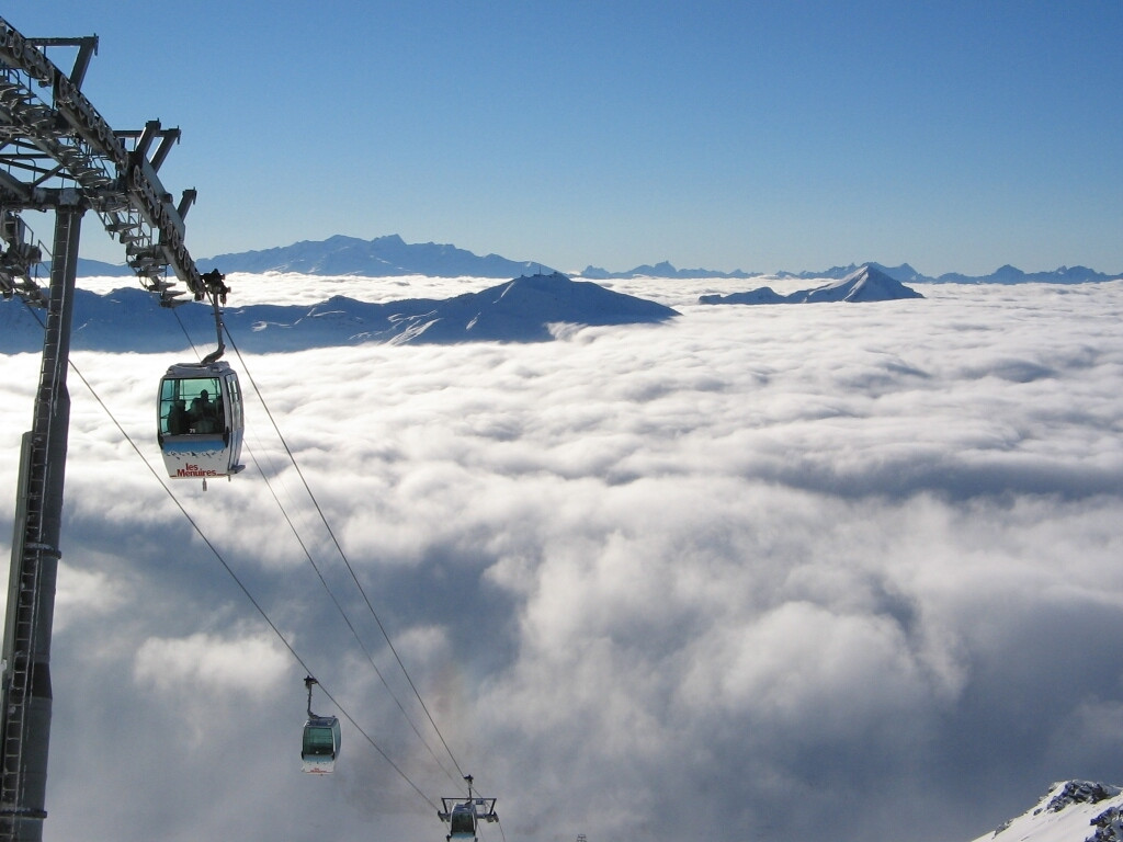 Подьёмник в Ле-Менюире, Франция. Фото 4 – фотографии Франции