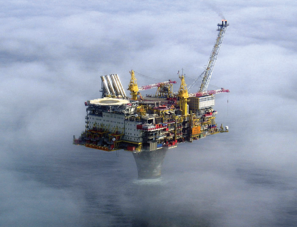 Нефтяная платформа Draugen в Норвежском море – фотографии Норвегии