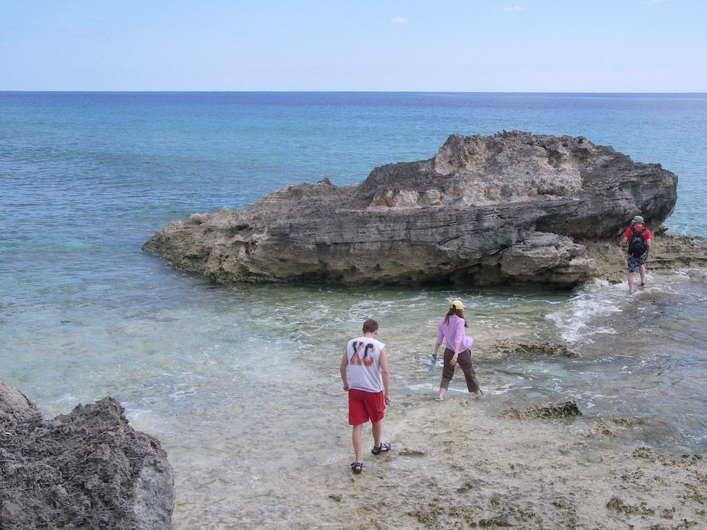 Туристы на острове Сан-Сальвадор, Багамские острова. Фото 1 – фотографии Багамских островов