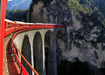 Ретийская железная дорога (Rhätische Bahn). Фото 19 – фотографии Швейцарии
