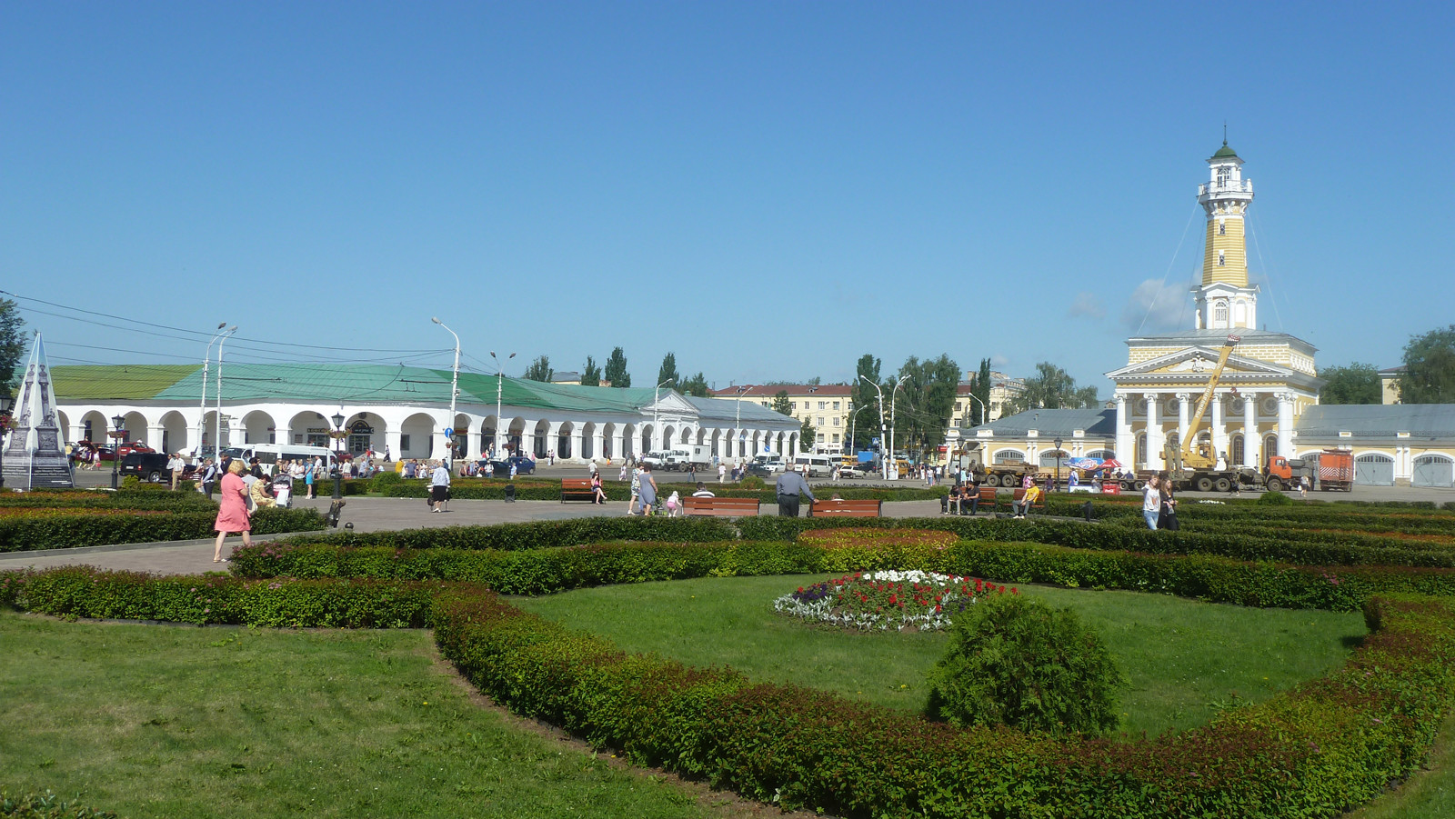 Центр Костромы, Торговые ряды и Сусанинкая площадь. Фото 3 – фотографии России
