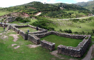 Панорамный вид Пука- Пукары/Puca Pucara – фотографии Перу