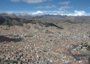 Панорамный вид в Ла-Пас, Боливия – фотографии Боливии