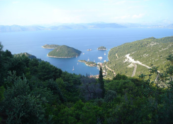 Панорамный вид острова Млет, Хорватия – фотографии Хорватии