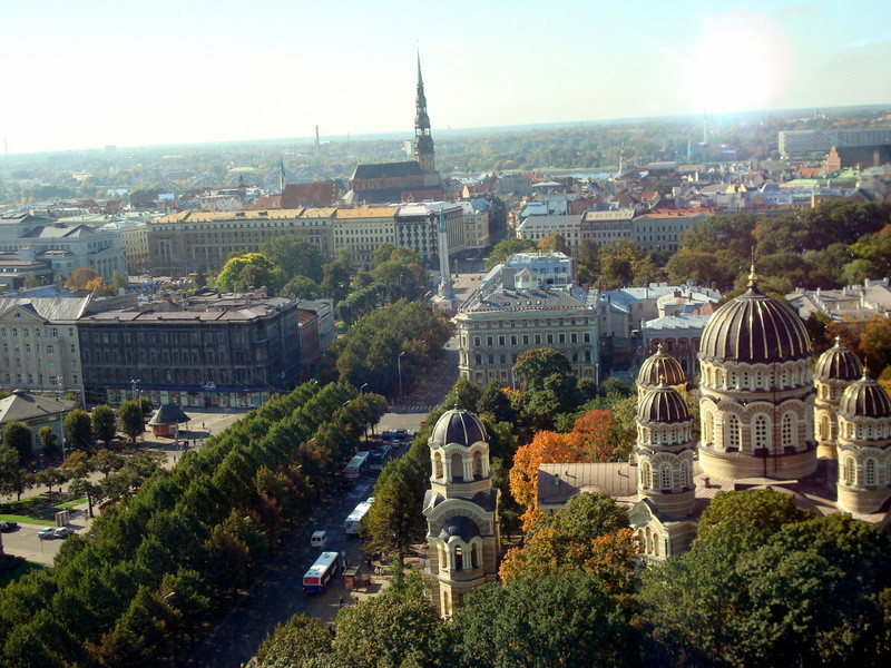 Панорамный вид Риги – фотографии Латвии