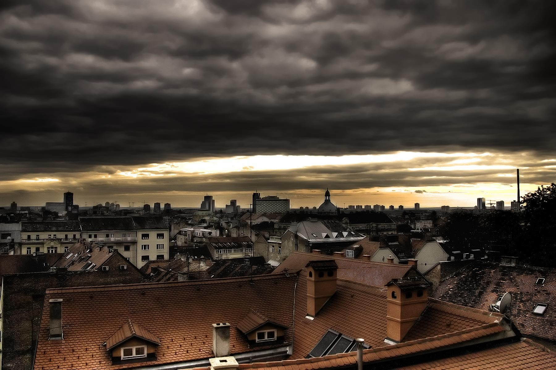 Крыши домов в Загреб, Хорватия. Фото 2 – фотографии Хорватии