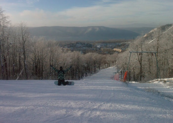 Сноубордист в Красная Глинка, Россия – фотографии России
