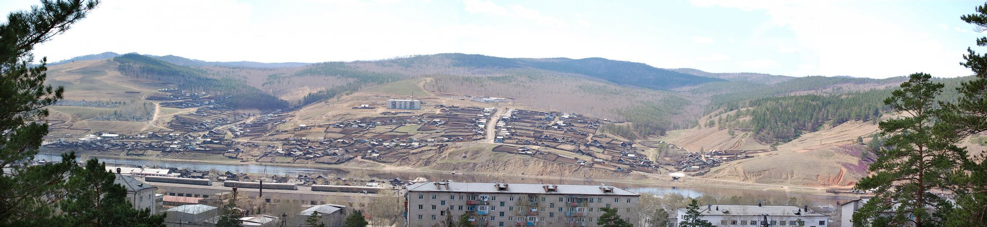 Панорамный вид Дарасун, Россия – фотографии России