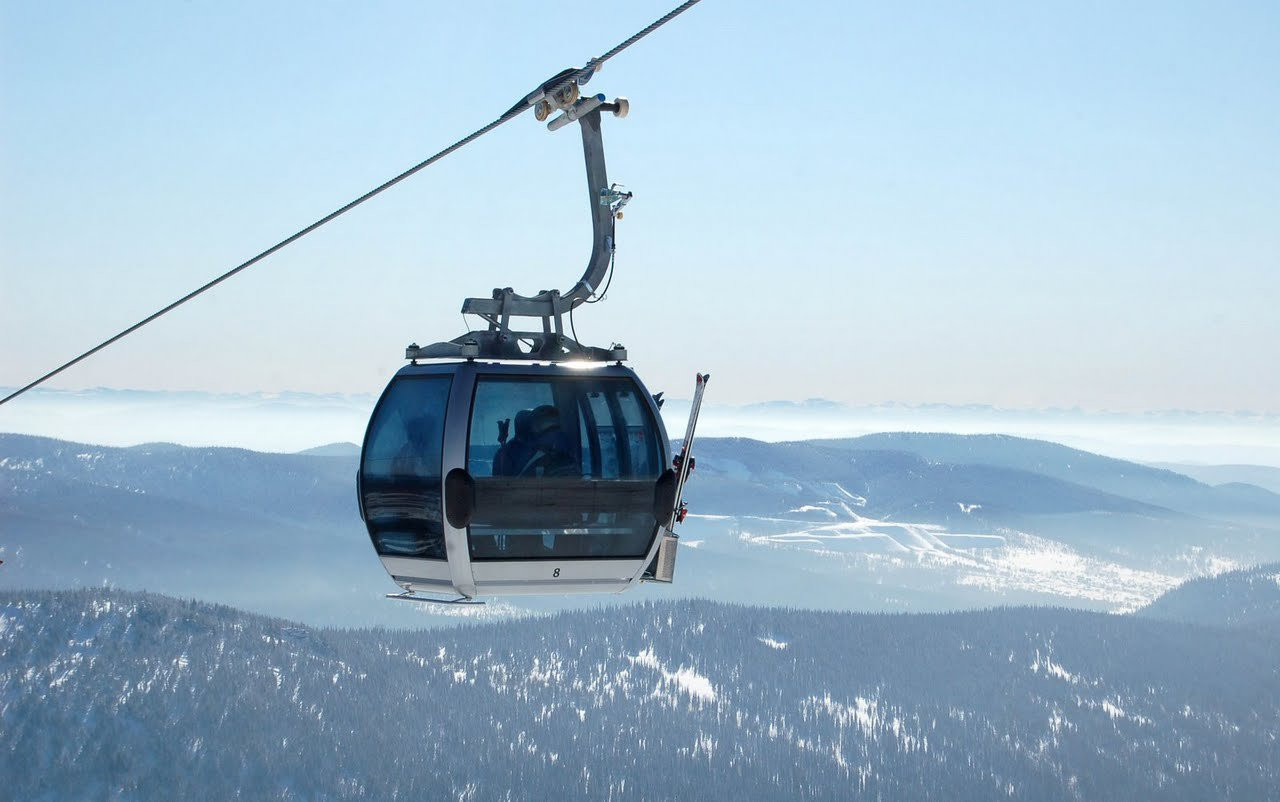 Подъёмник в Шерегеш, Россия – фотографии России