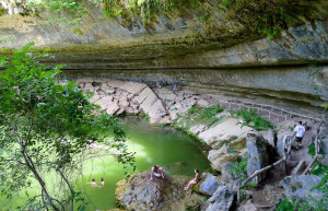 Подземное озеро Гамильтон Пул (Hamilton Pool) – фотографии США