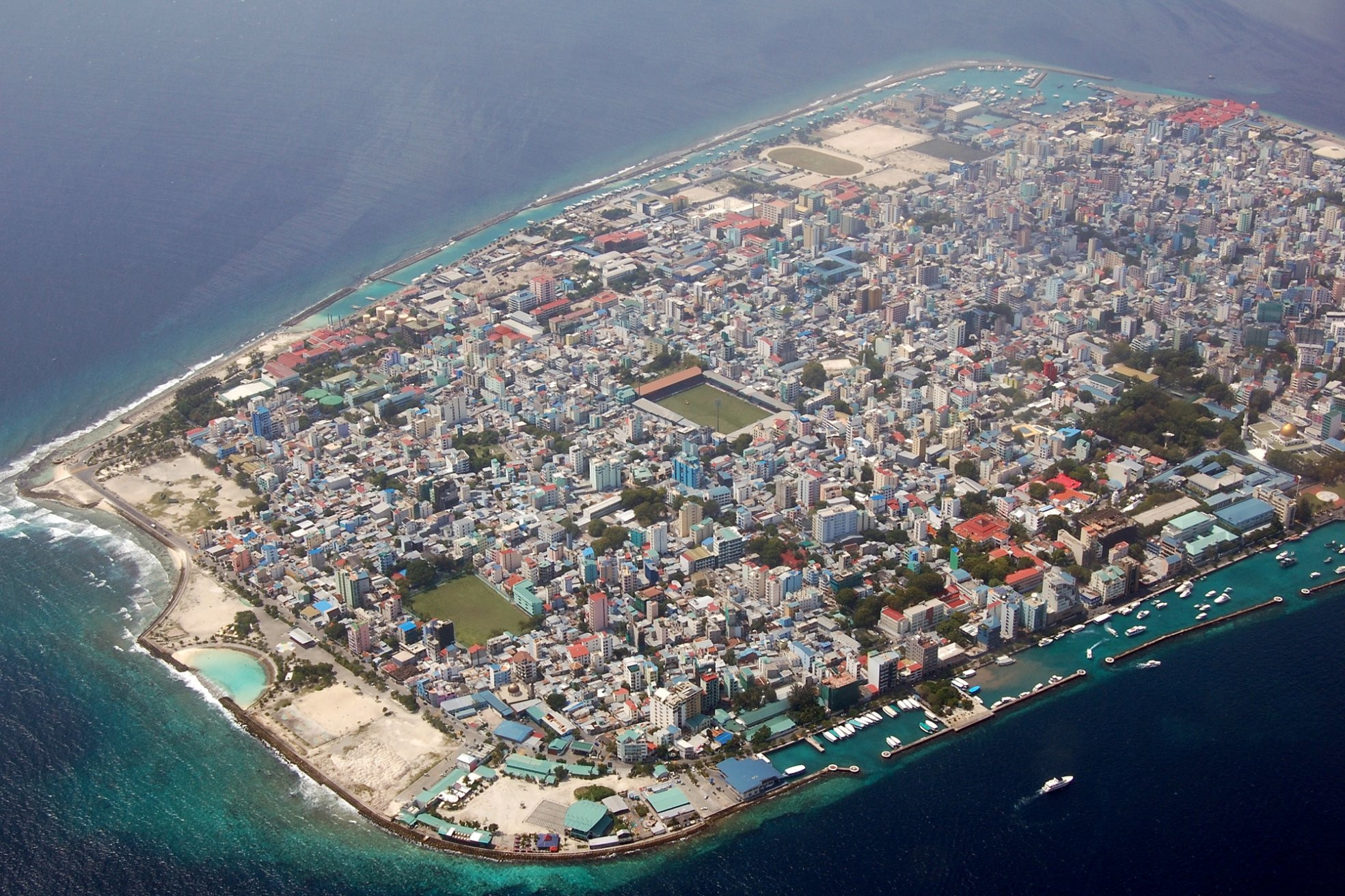 Панорамный вид в Северный Мале Атолл, Мальдивы. Фото 4 – фотографии Мальдивских островов
