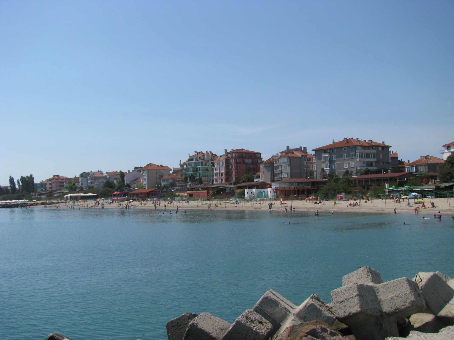 Пляж  в Поморие, Болгария. Фото 3 – фотографии Болгарии