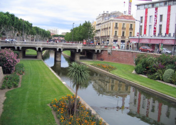 Канал в Перпиньяне, Франция. Фото 4 – фотографии Франции