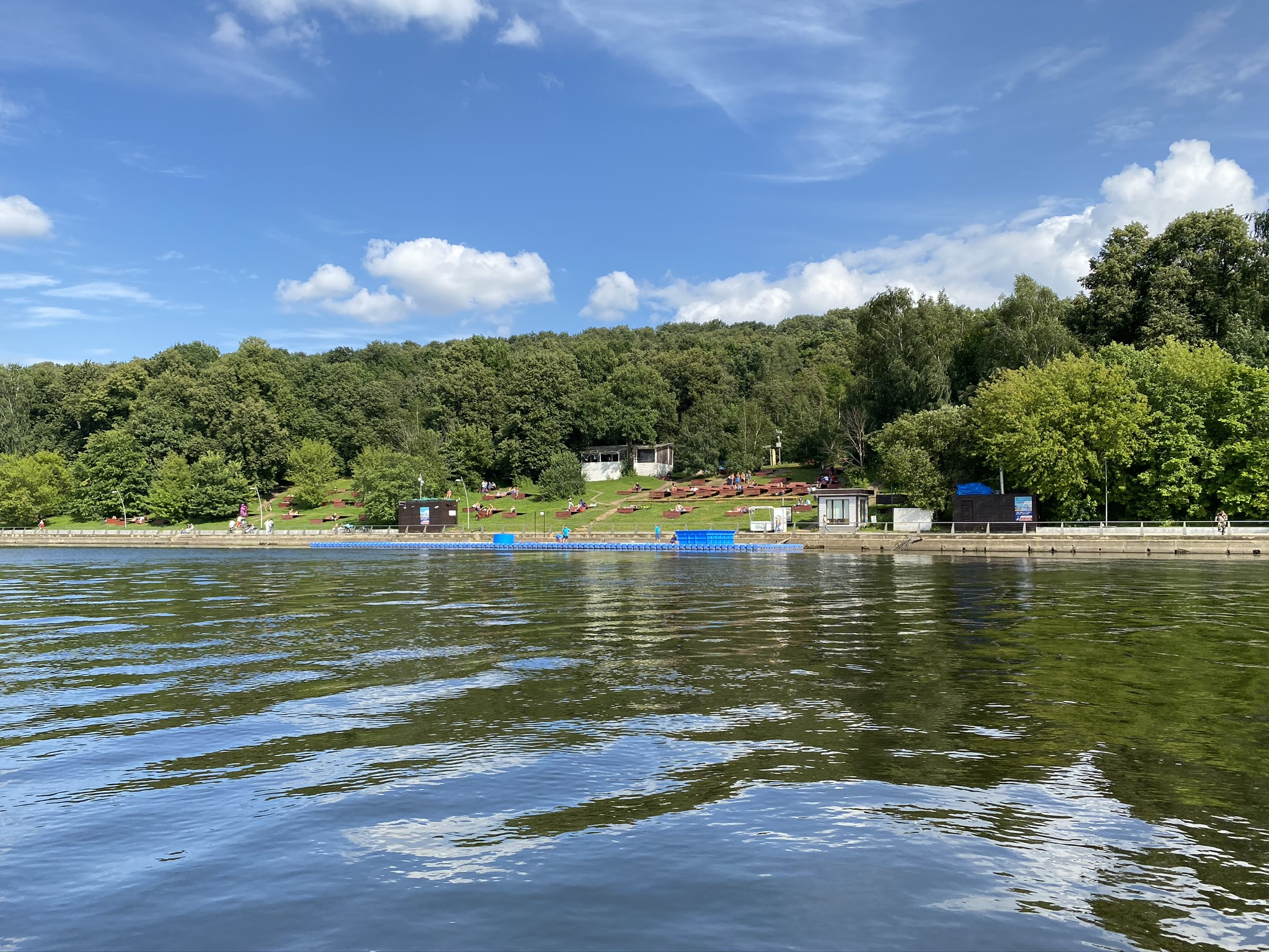 Пляж в Филёвском парке, Москва – фотографии России