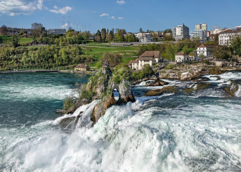 Рейнский водопад 4 – фотографии Швейцарии