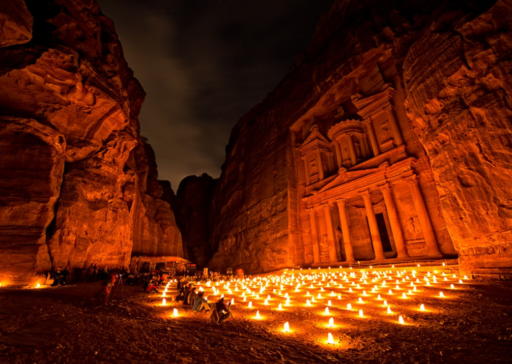Храм Эль-Хазне (Al-Khazneh) в городе Петра, Иордания – фотографии Иордании