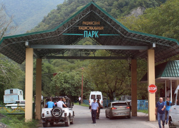 Рицинский реликтовый национальный парк. Озеро Рица – фотографии Абхазии