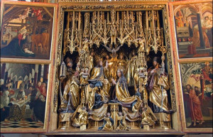 Алтарь работы Михаэля Пахера в стиле поздней немецкой готики. Санкт Вольфганг – фотографии Австрии