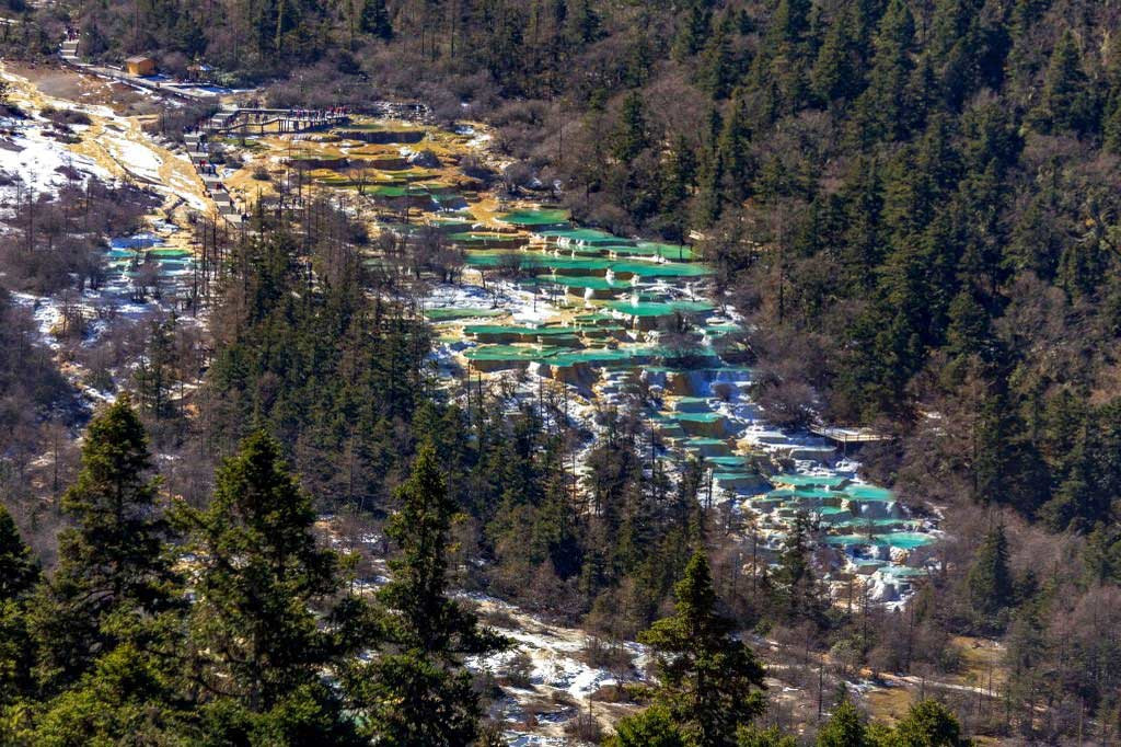 Долина Хуанлун, провинция Сычуань, Китай – фотографии Китая