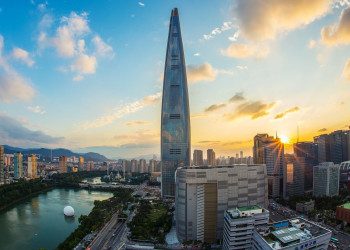 Lotte World Tower — 123-этажный сверхвысокий небоскрёб – фотографии Южной Кореи