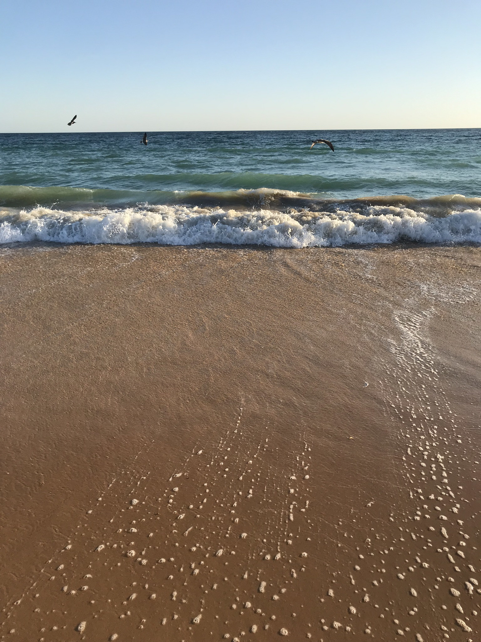 Песок на пляже Албуфейры, Португалия – фотографии Португалии