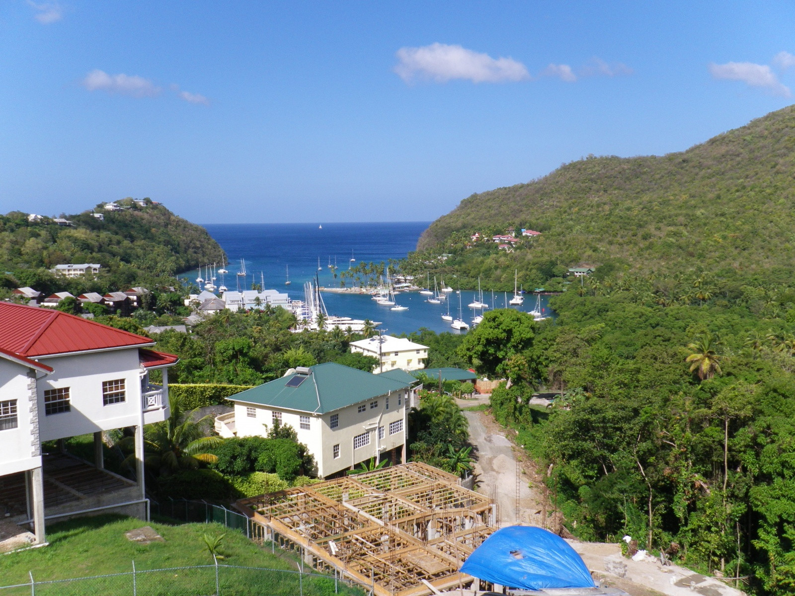 Вид на Мариго-Бэй – фотографии Сент-Люсии