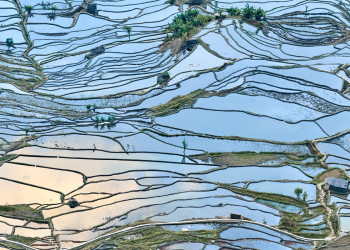 Зрелищные каскады рисовых террас Хунхэ-Хани в Китае – фотографии Китая