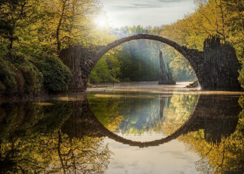 Мост Дьявола Ракотцбрюке рядом с Дрезденом, Германия – фотографии Германии