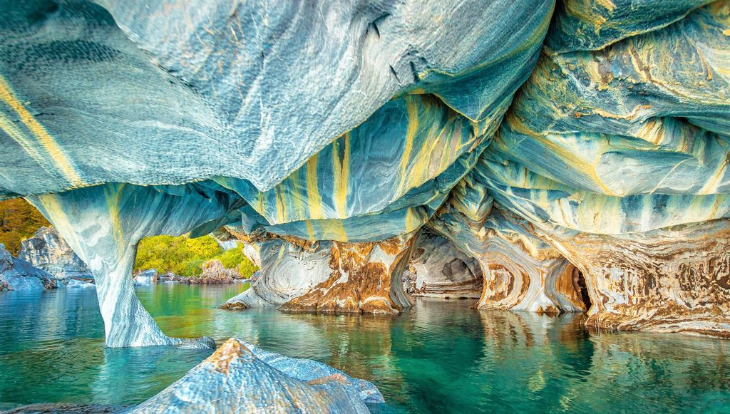 Самые красивые в мире мраморные пещеры Патагонии, Пуэрто Рио Транкило, Чили – фотографии Чили