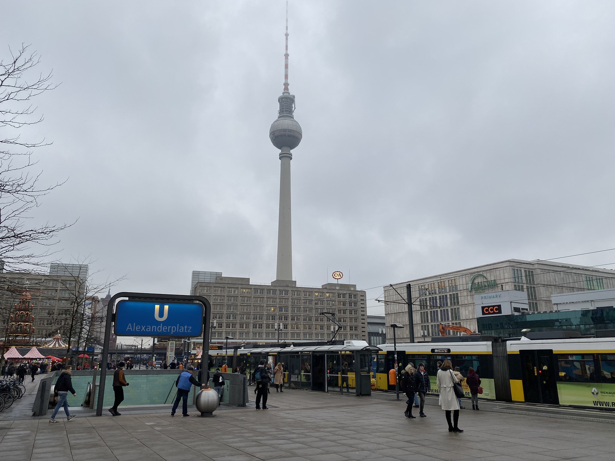 Вид на Телебашню в Берлине – фотографии Германии