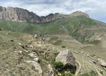 Горные пейзажи перевала Актопрак, Кабардино-Балкария – фотографии России