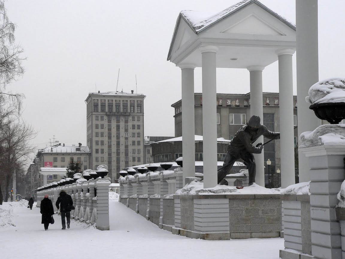 Улица в Новокузнецке, Россия – фотографии России