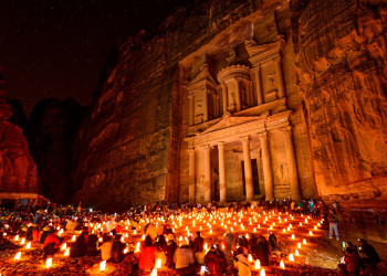 Храм Эль-Хазне, город Петра, Иордания – фотографии Иордании