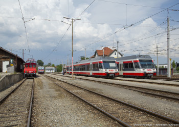 Железнодорожные пути. Эфердинг. Австрия – фотографии Австрии