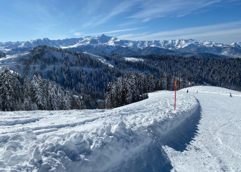 Южный склон на Розе Хутор – фотографии России