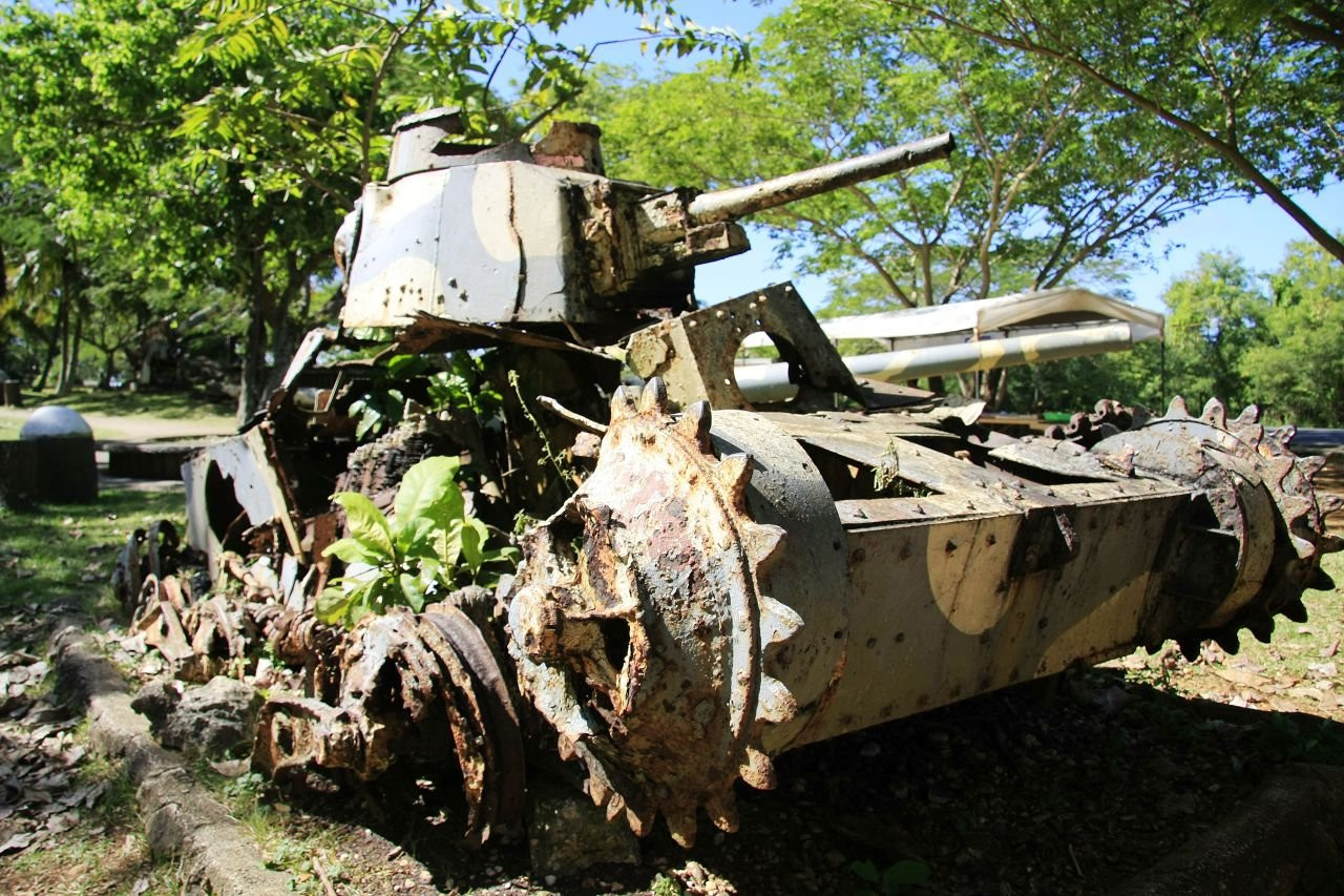 Японские танки – фотографии Северных Марианских островов