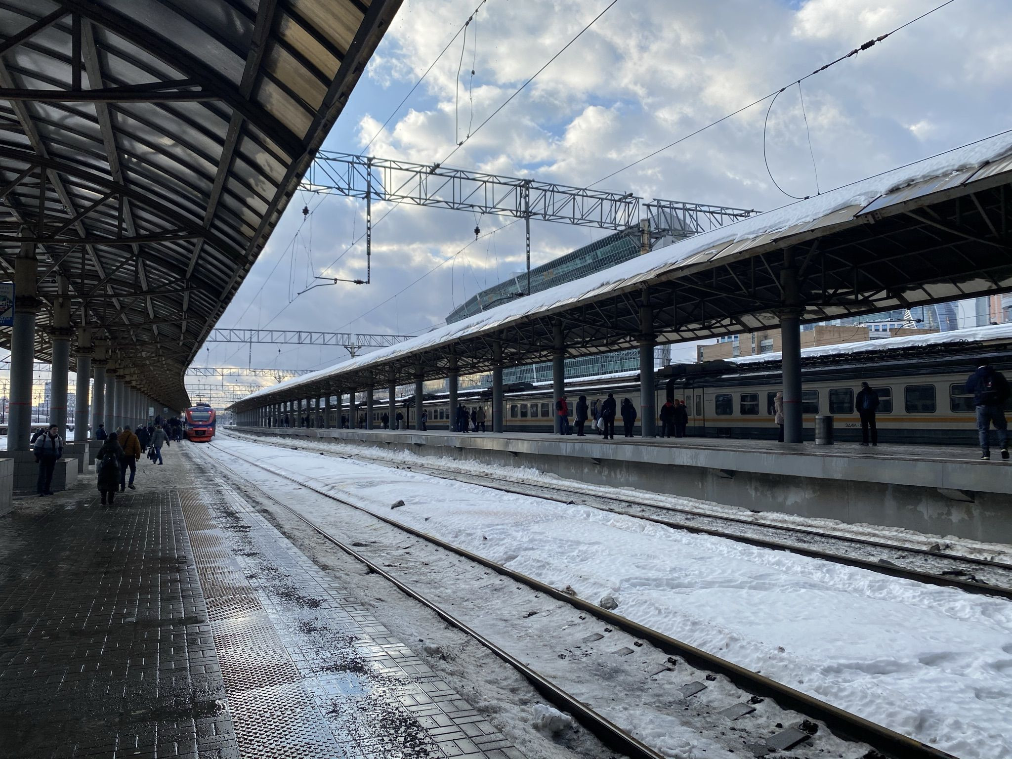 Киевский вокзал зимой, Москва – фотографии России