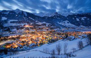 Ночной Бад Хофгаштайн. Австрия – фотографии Австрии